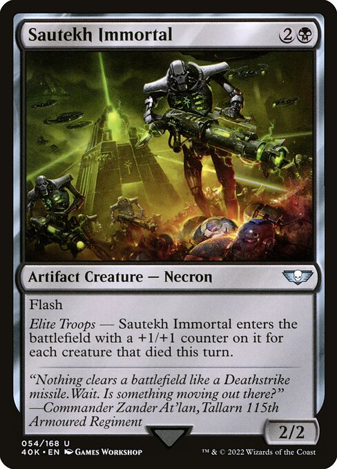 Sautekh Immortal - Warhammer 40,000 Commander Uncommon Card
