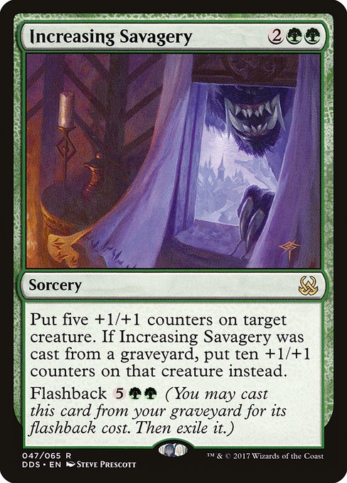 Increasing Savagery - Duel Decks: Mind vs. Might Rare Card