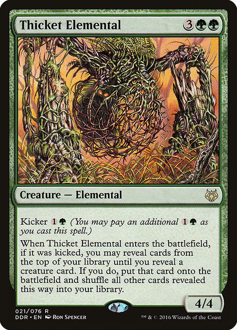 Thicket Elemental - Duel Decks: Nissa vs. Ob Nixilis Rare Card