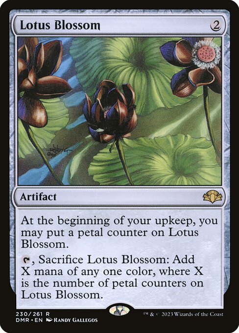 Lotus Blossom - Dominaria Remastered Rare Card