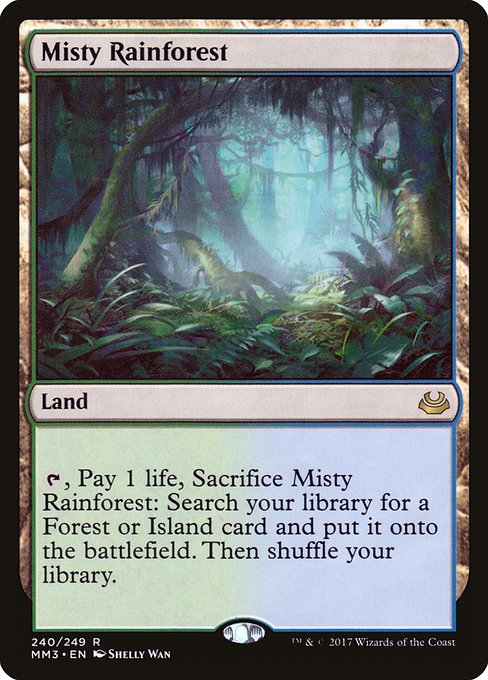 Misty Rainforest - Modern Masters 2017 Rare Card