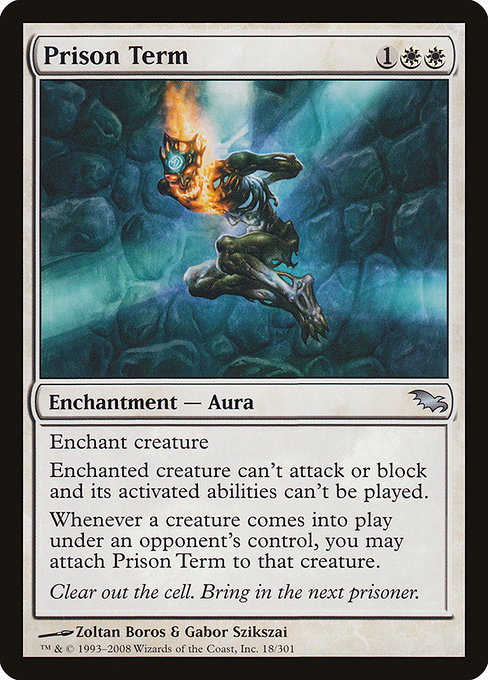 Prison Term - Shadowmoor Uncommon Card