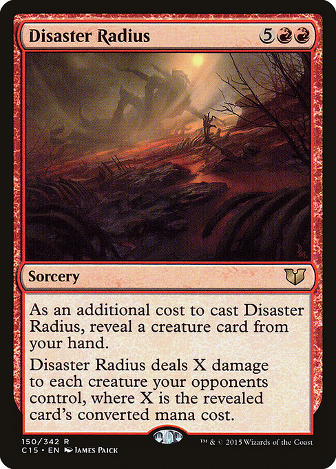 Disaster Radius - Commander 2015 Rare Card