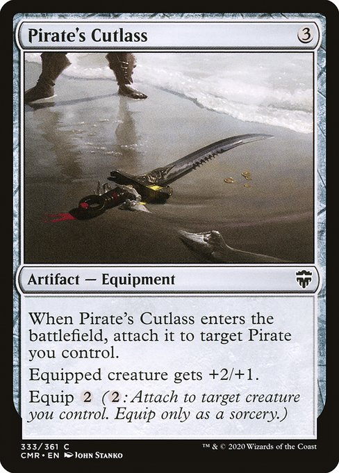 Pirate's Cutlass - Commander Legends Common Card