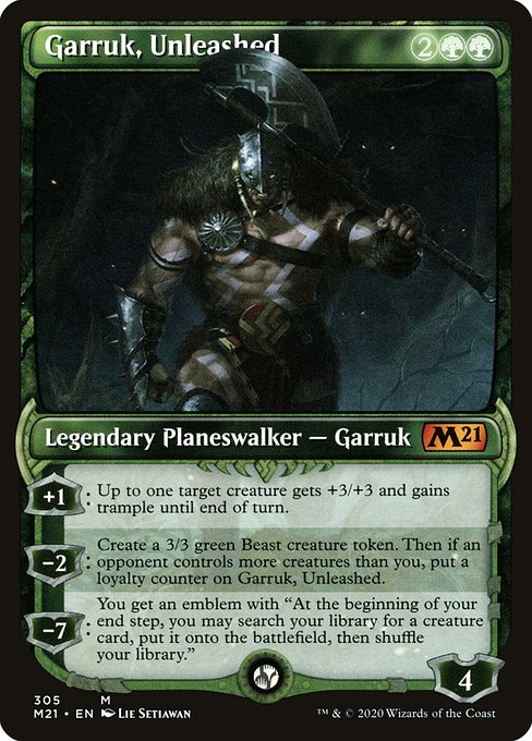 Garruk, Unleashed - Core Set 2021 Mythic Card