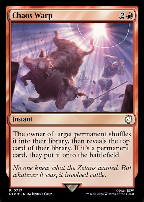 Chaos Warp - Fallout Rare Card