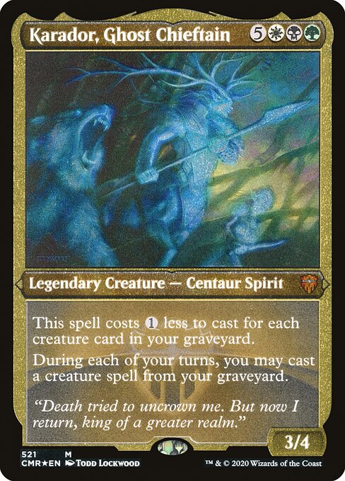 Karador, Ghost Chieftain - Commander Legends Mythic Card