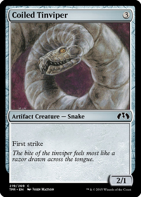 Coiled Tinviper - Tempest Remastered Common Card