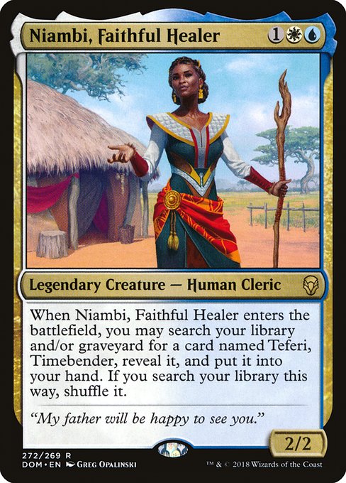 Niambi, Faithful Healer - Dominaria Rare Card