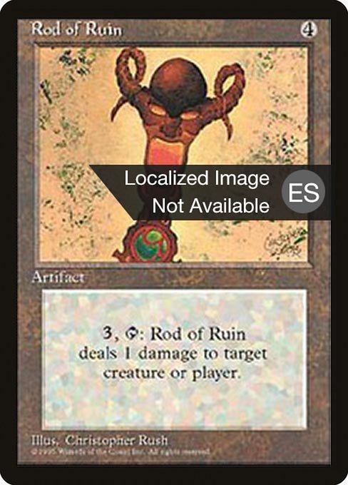 Rod of Ruin - Fourth Edition Foreign Black Border Uncommon Card