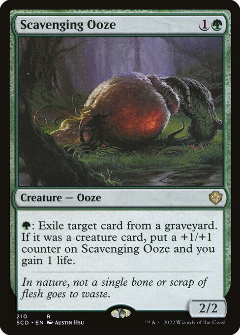 Scavenging Ooze - Starter Commander Decks Rare Card
