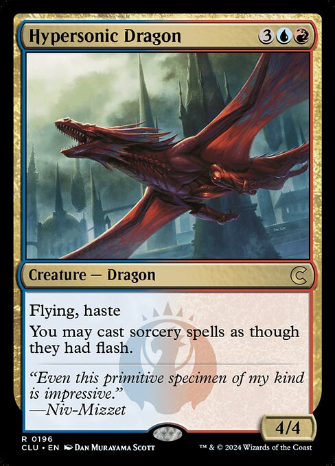 Hypersonic Dragon - Ravnica: Clue Edition Rare Card