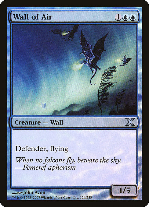 Wall of Air - Tenth Edition Uncommon Card