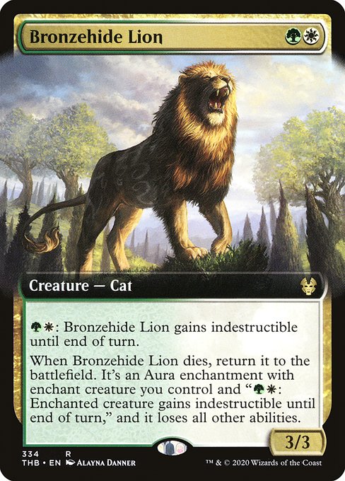 Bronzehide Lion - Theros Beyond Death Rare Card