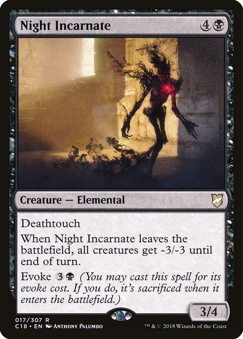 Night Incarnate - Commander 2018 Rare Card