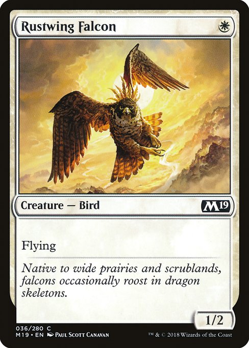 Rustwing Falcon - Core Set 2019 Common Card