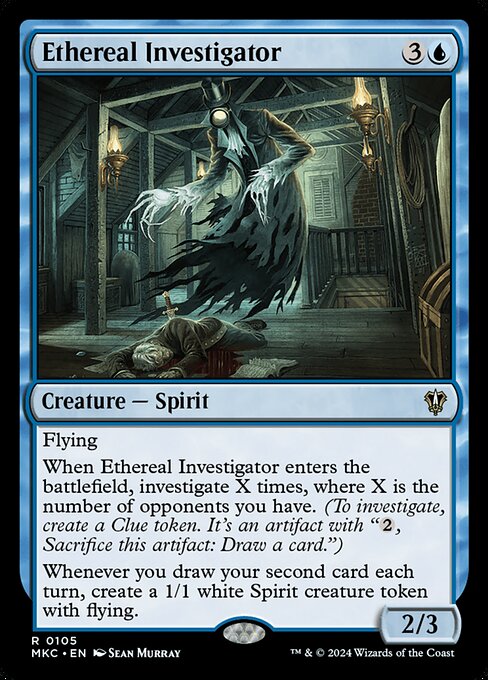 Ethereal Investigator - Murders at Karlov Manor Commander Rare Card