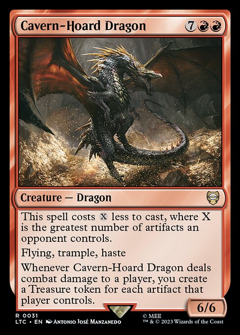 Cavern-Hoard Dragon - Tales of Middle-earth Commander Rare Card