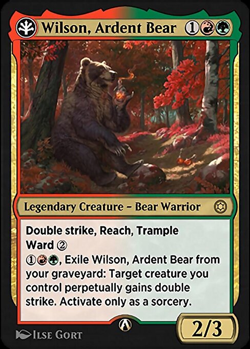 Wilson, Ardent Bear - Alchemy Horizons: Baldur's Gate Rare Card