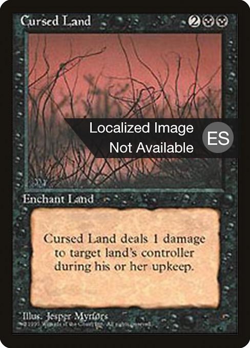 Cursed Land - Fourth Edition Foreign Black Border Uncommon Card