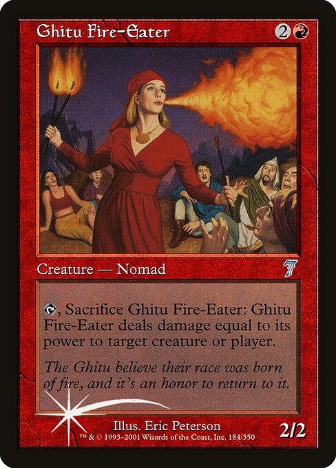 Ghitu Fire-Eater - Seventh Edition Uncommon Card