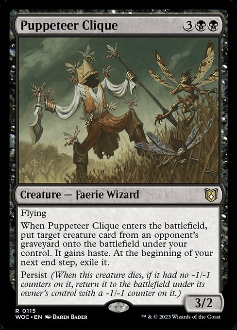 Puppeteer Clique - Wilds of Eldraine Commander Rare Card