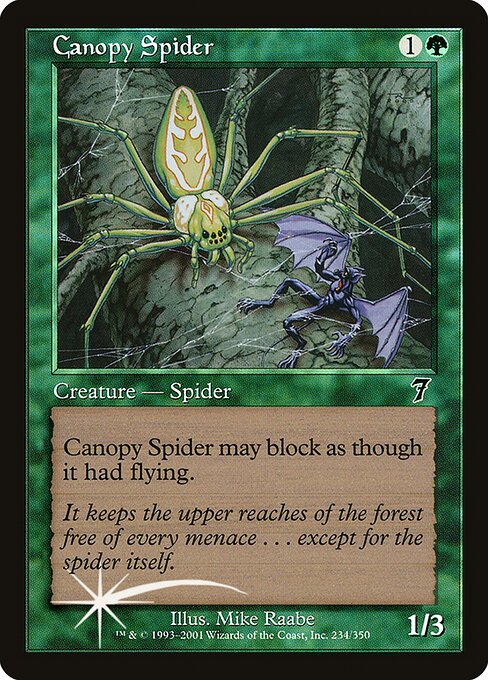 Canopy Spider - Seventh Edition Common Card