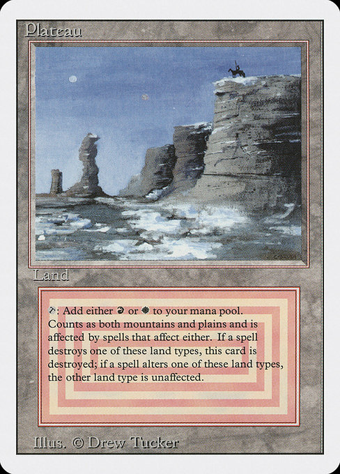 Plateau - Revised Edition Rare Card