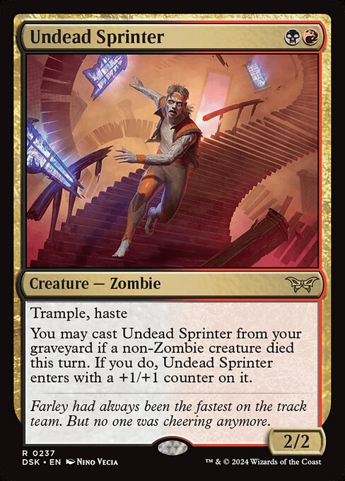 Undead Sprinter - Duskmourn: House of Horror Rare Card
