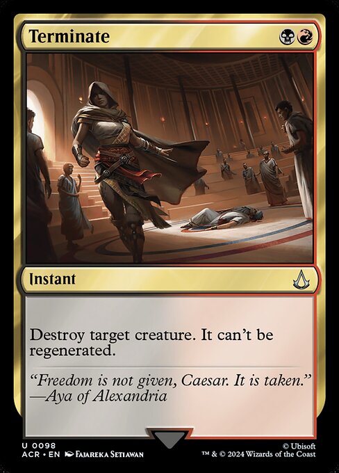 Terminate - Assassin's Creed Uncommon Card