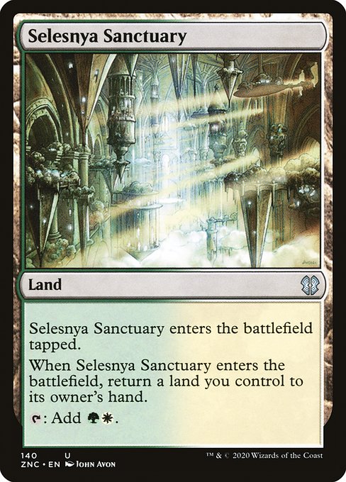 Selesnya Sanctuary - Zendikar Rising Commander Uncommon Card