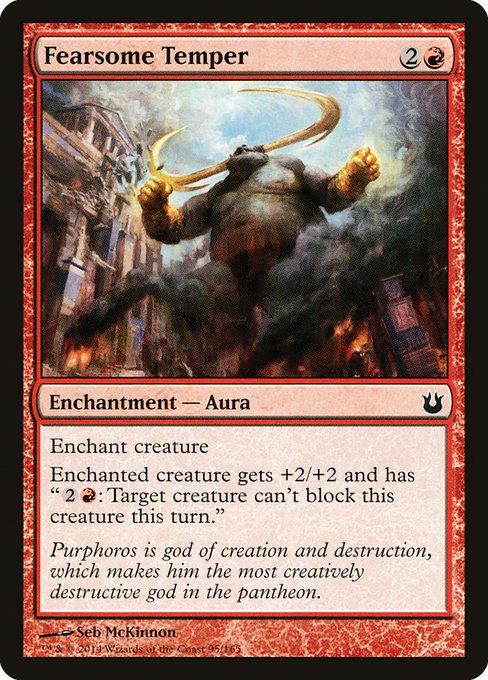 Fearsome Temper - Born of the Gods Common Card