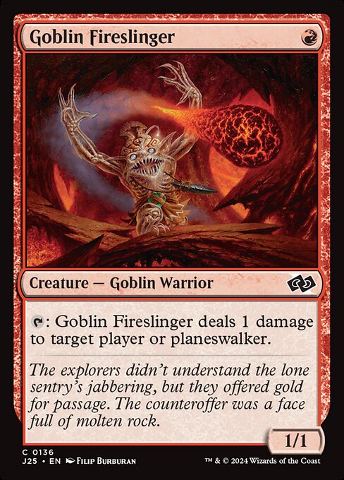 Goblin Fireslinger - Foundations Jumpstart Common Card