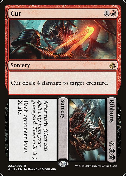 Cut // Ribbons - Amonkhet Rare Card