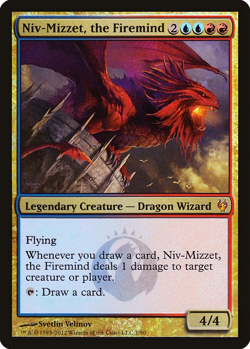 Niv-Mizzet, the Firemind - Duel Decks: Izzet vs. Golgari Mythic Card