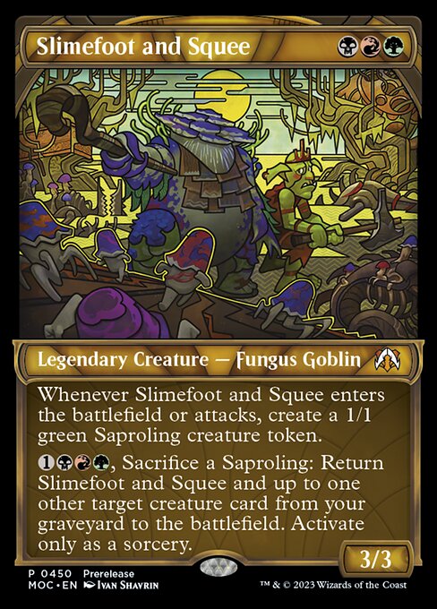 Slimefoot and Squee - March of the Machine Commander Mythic Card