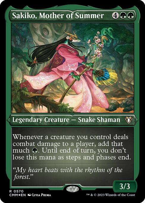 Sakiko, Mother of Summer - Commander Masters Rare Card