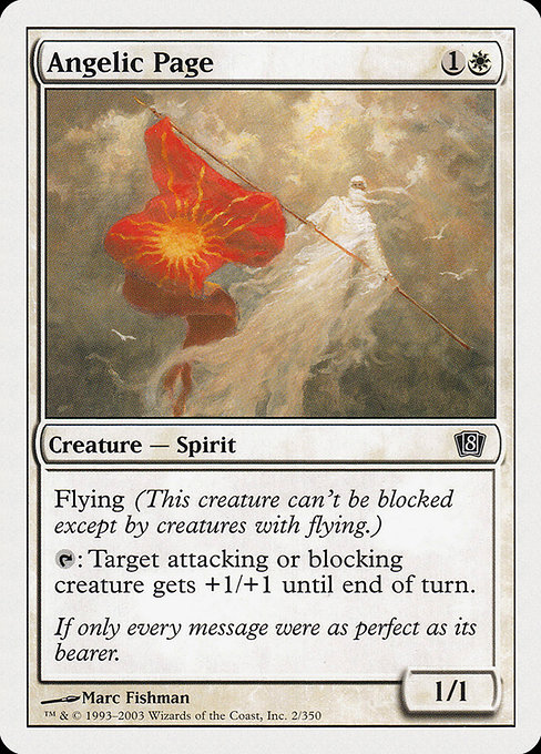 Angelic Page - Eighth Edition Common Card