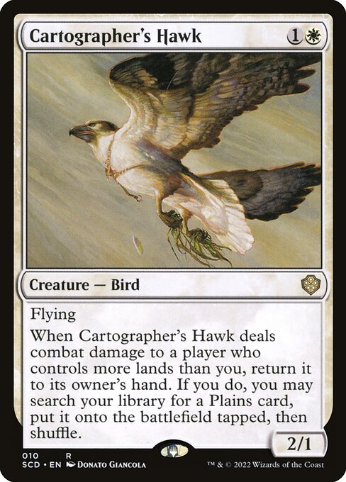 Cartographer's Hawk - Starter Commander Decks Rare Card