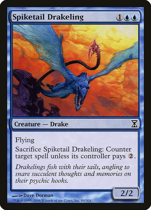 Spiketail Drakeling - Time Spiral Common Card