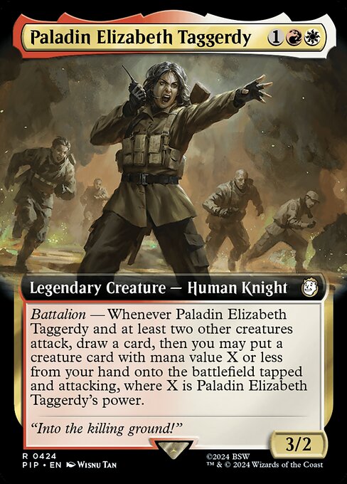 Paladin Elizabeth Taggerdy - Fallout Rare Card
