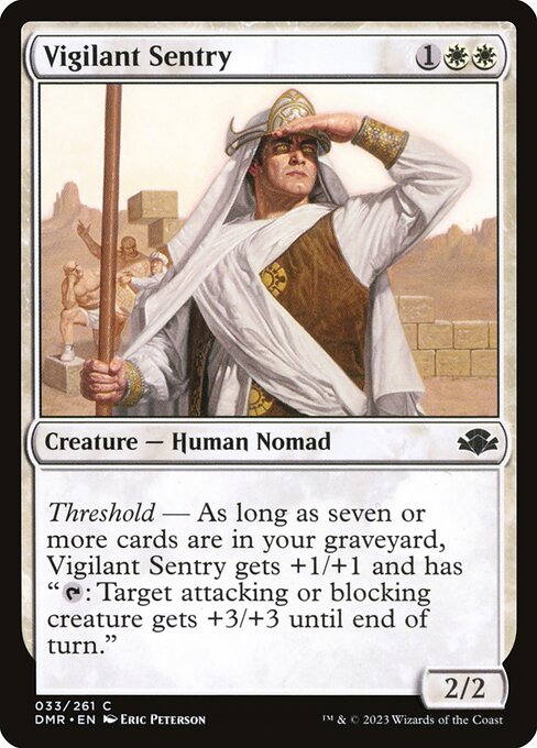 Vigilant Sentry - Dominaria Remastered Common Card