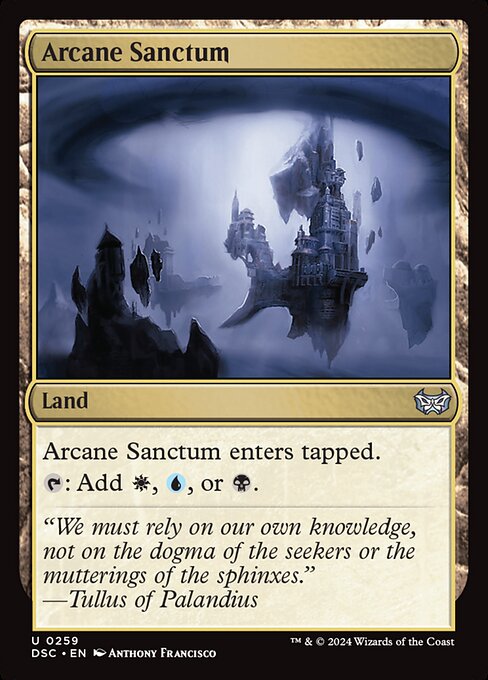Arcane Sanctum - Duskmourn: House of Horror Commander Uncommon Card