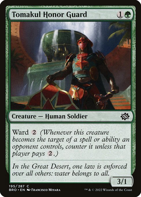 Tomakul Honor Guard - The Brothers' War Common Card