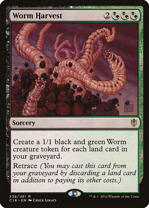 Worm Harvest - Commander 2016 Rare Card