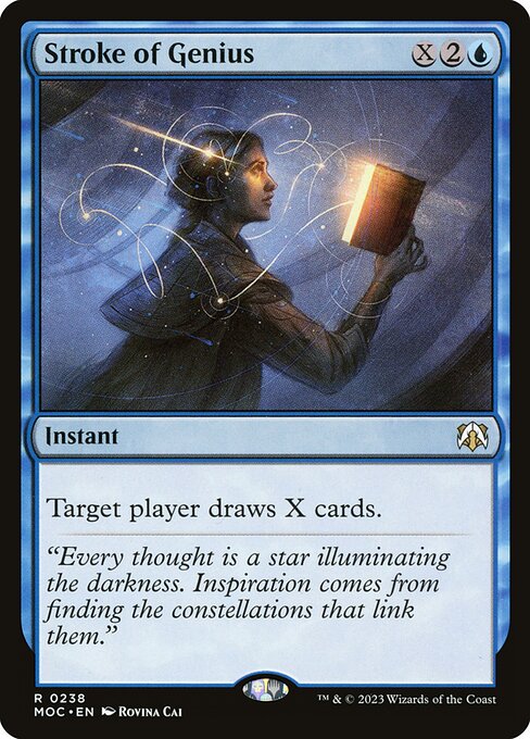 Stroke of Genius - March of the Machine Commander Rare Card