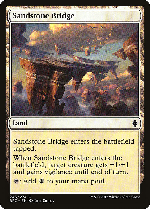 Sandstone Bridge - Battle for Zendikar Common Card