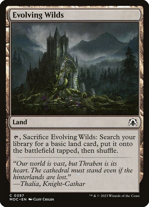 Evolving Wilds - March of the Machine Commander Common Card