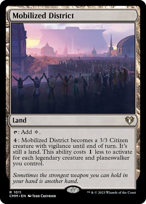 Mobilized District - Commander Masters Rare Card