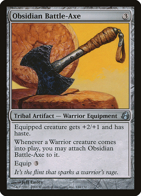 Obsidian Battle-Axe - Morningtide Uncommon Card